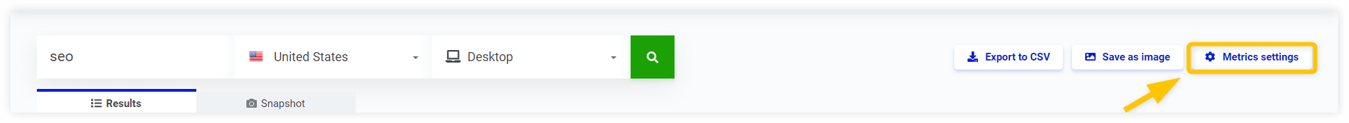 Manage metrics
