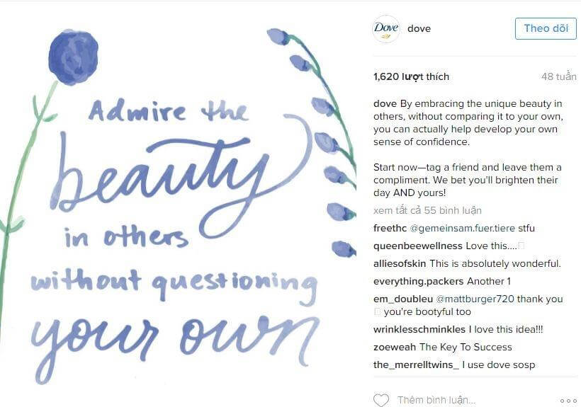 Dove Instagram post campaign