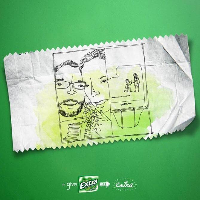 Content marketing campaign relying on the empathy by Extra