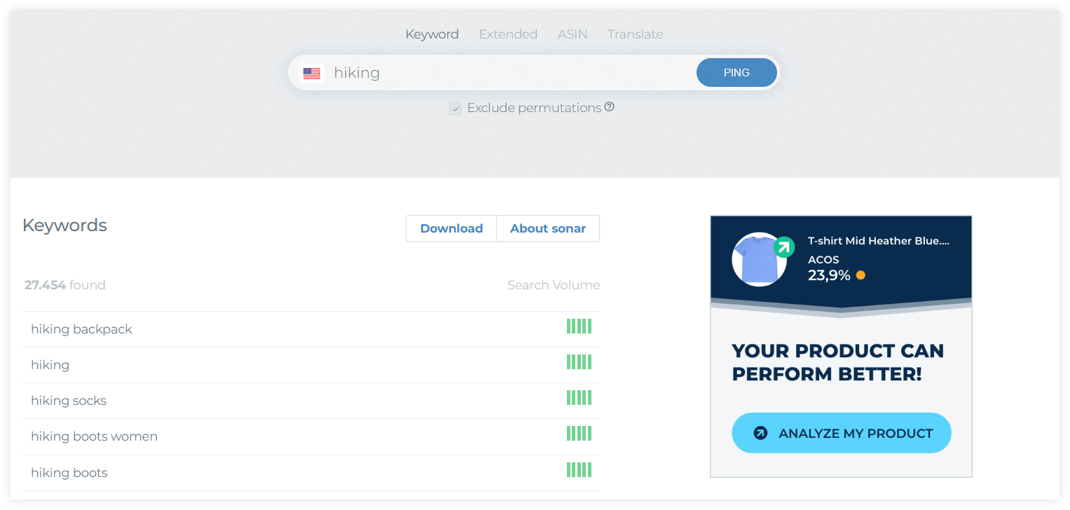 sonar results example